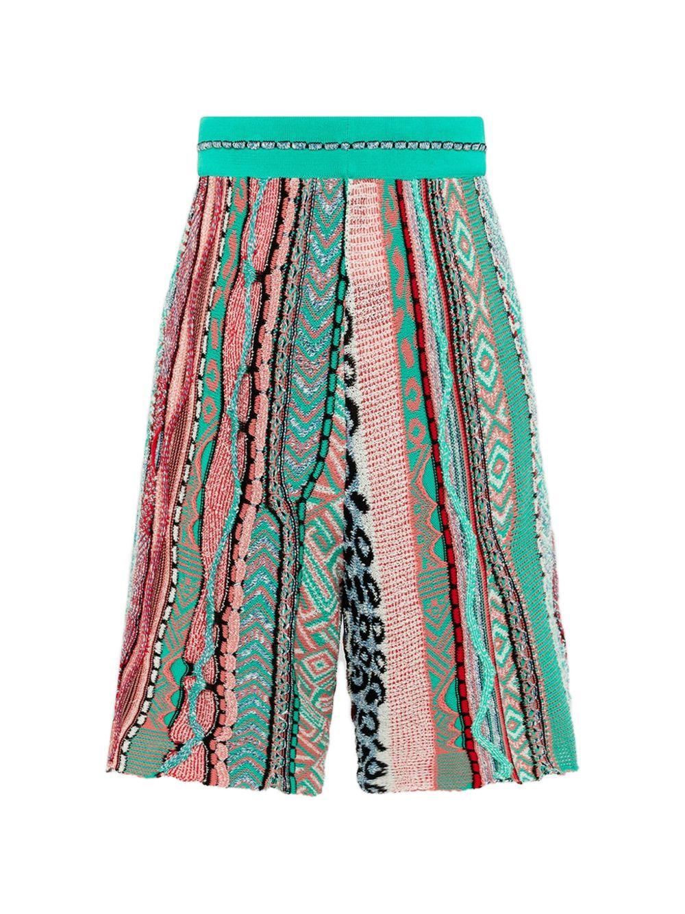 Shorts con coulisse verde 