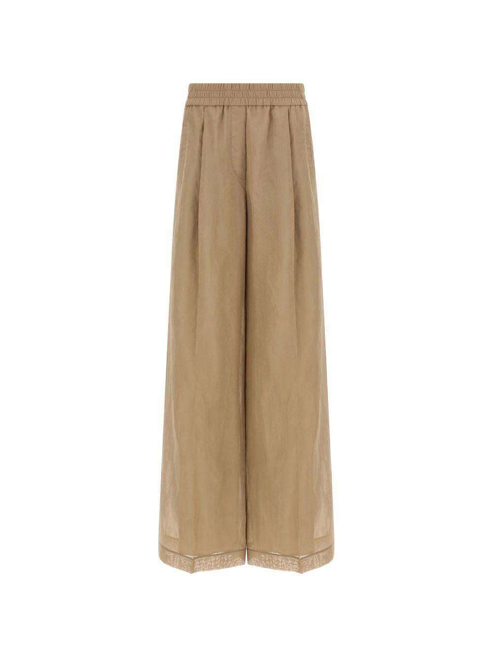 Pantaloni palazzo elasticizzati 