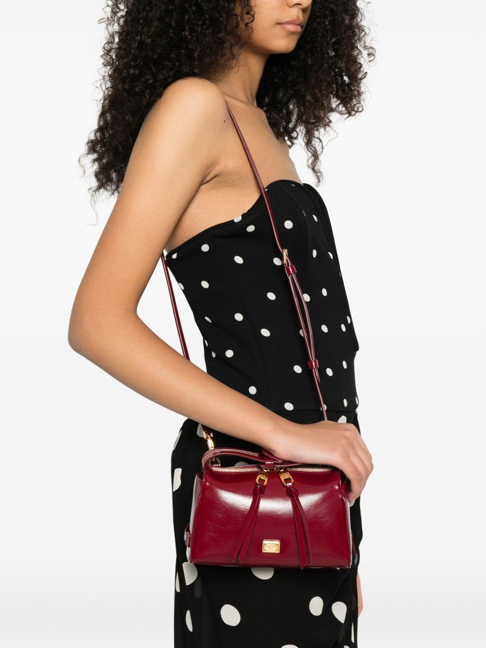 Clutch in pelle con zip 