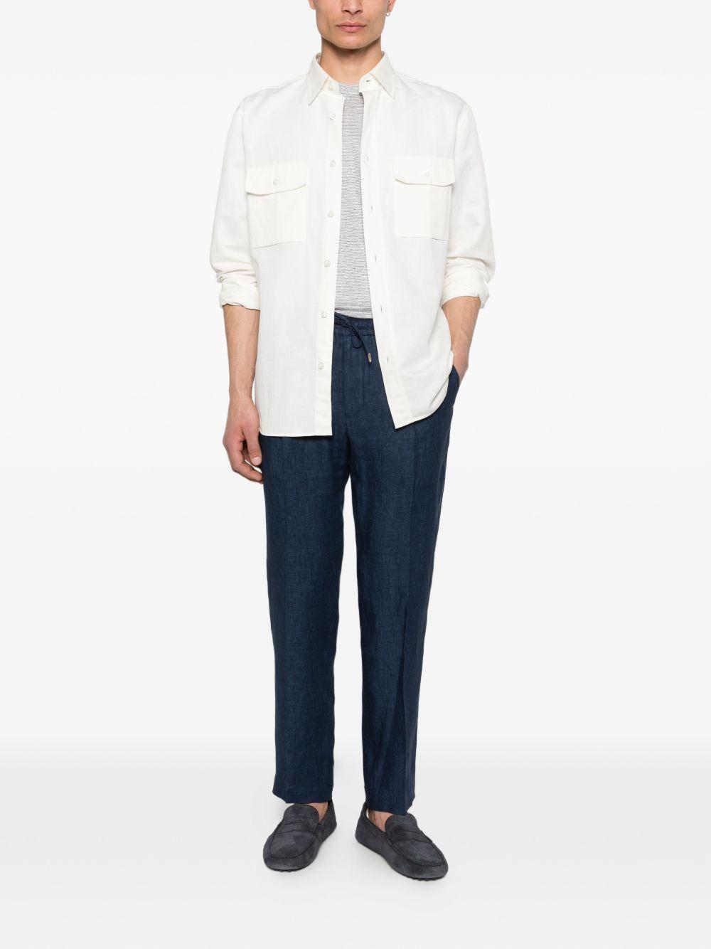 Pantaloni Wimbledons blu con coulisse 