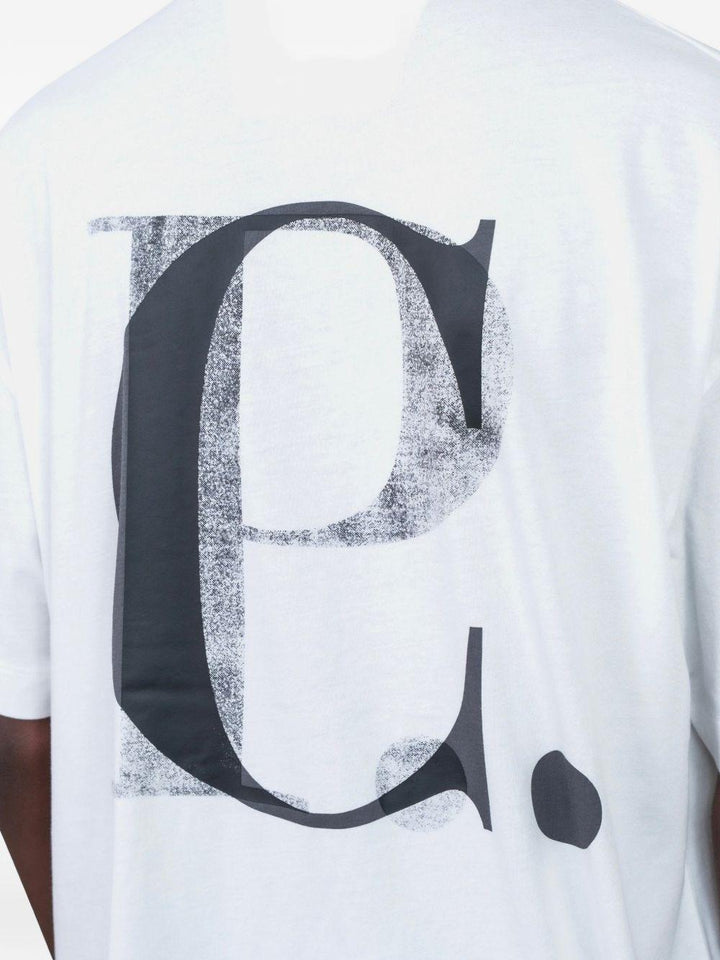 T-shirt con logo bianca 