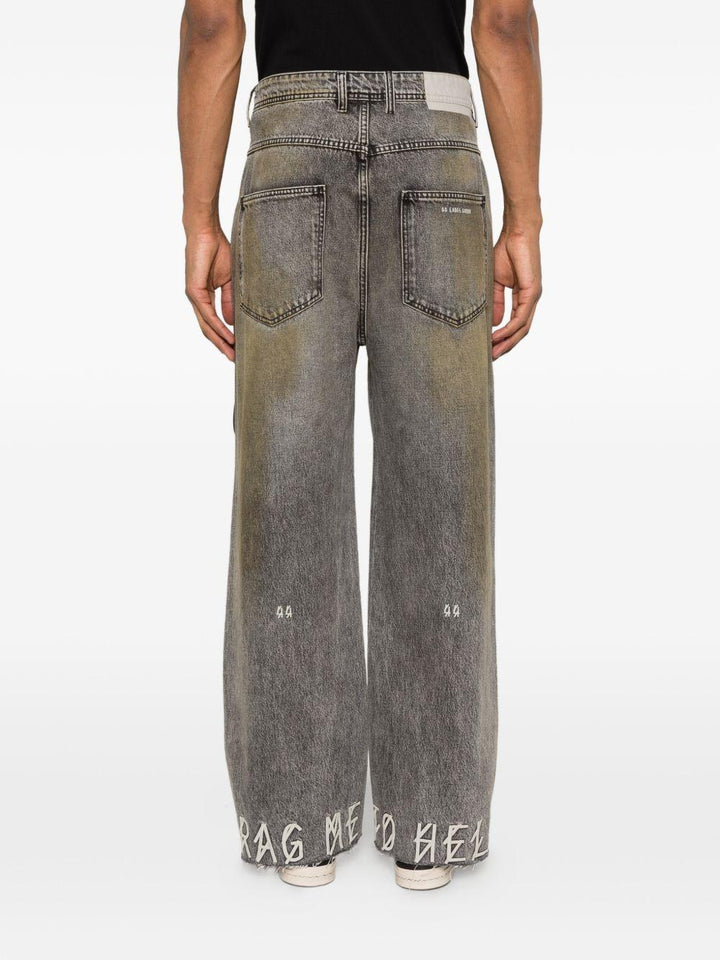 Jeans green con cinturino 