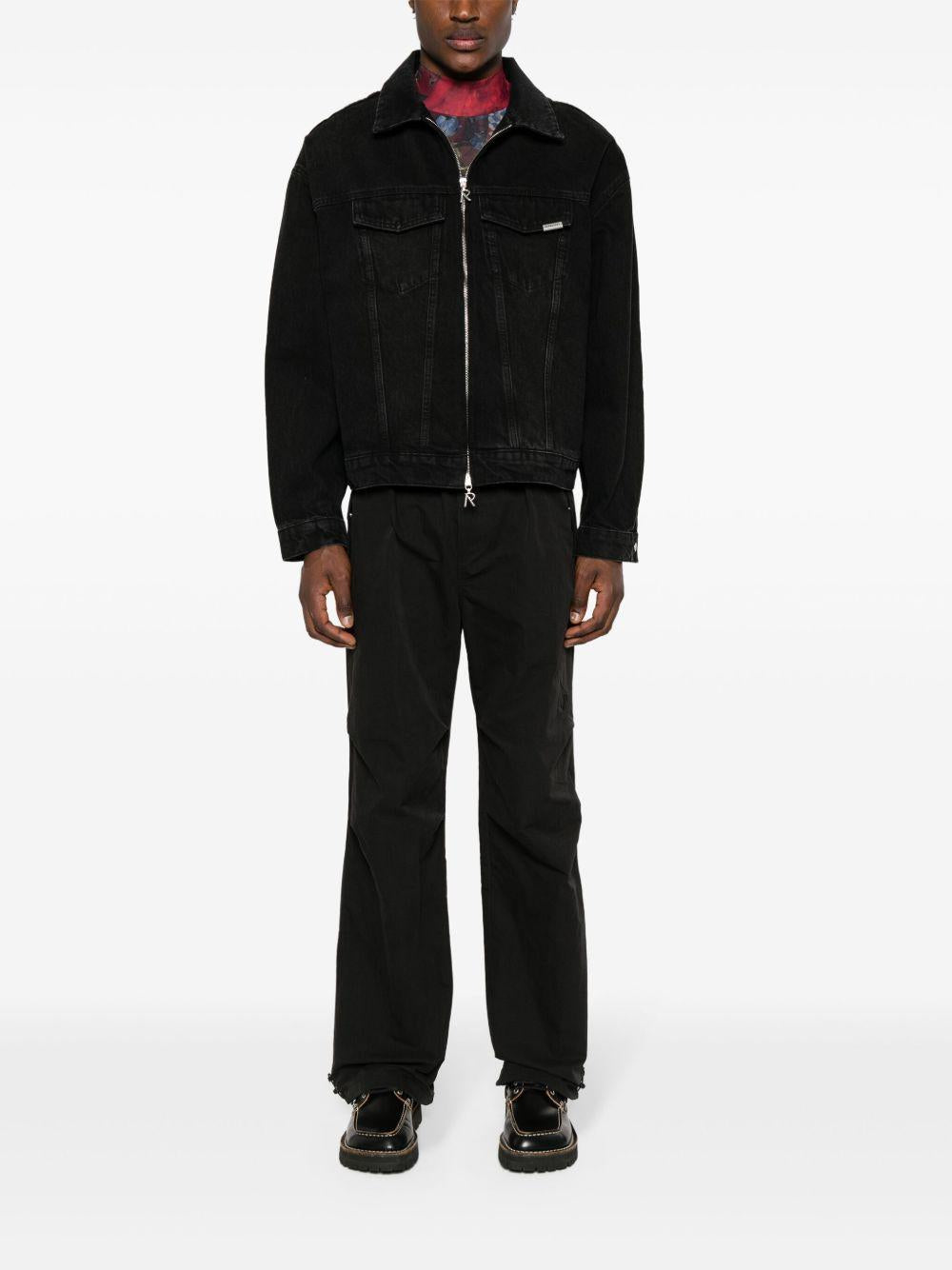 Giacca denim nera R4 