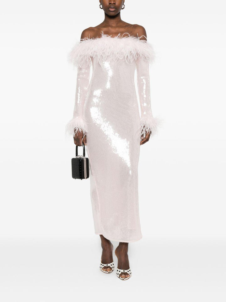 Abito midi con paillettes 