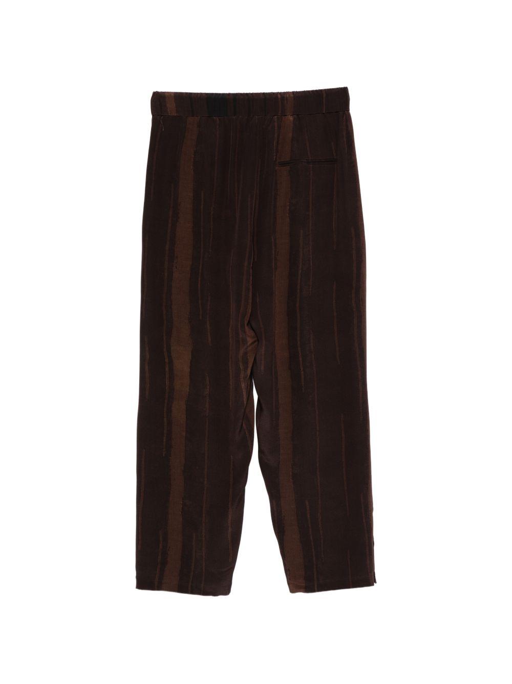 Pantaloni marrone/nero pajabot con coulisse 