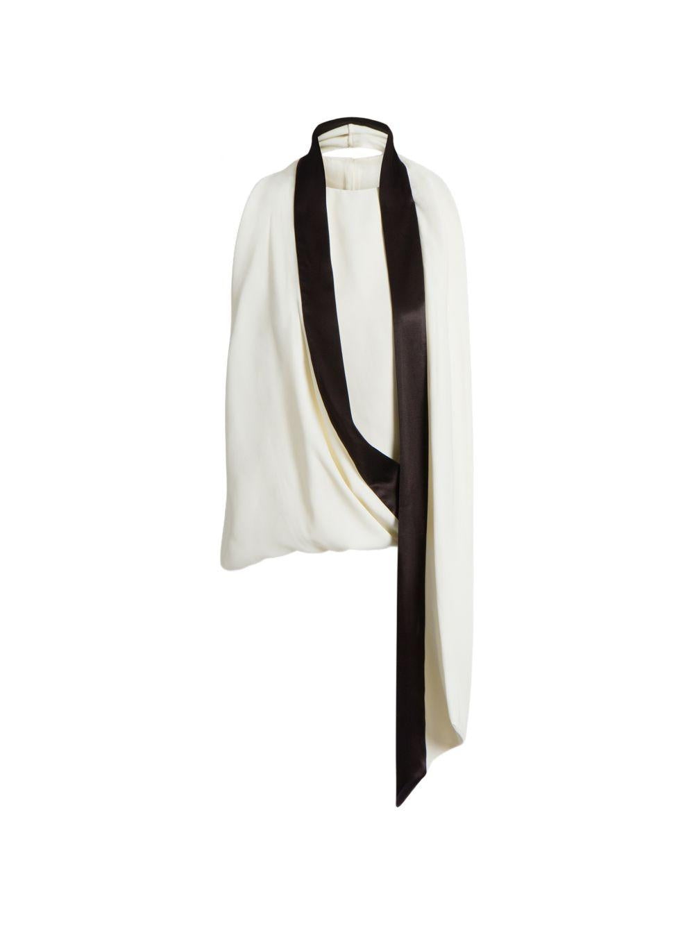 Top con dettaglio foulard 