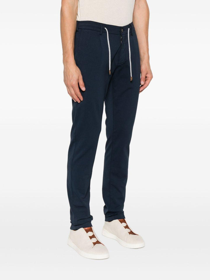 Pantaloni con coulisse blu 