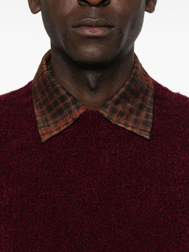 Maglione girocollo rosso 