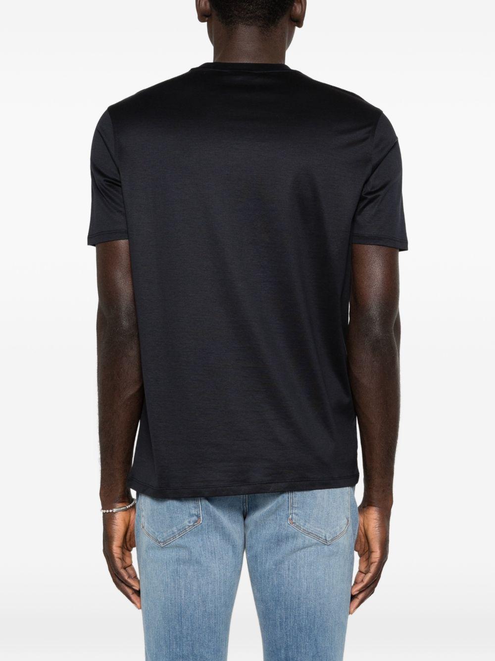 T-shirt blu navy con logo 