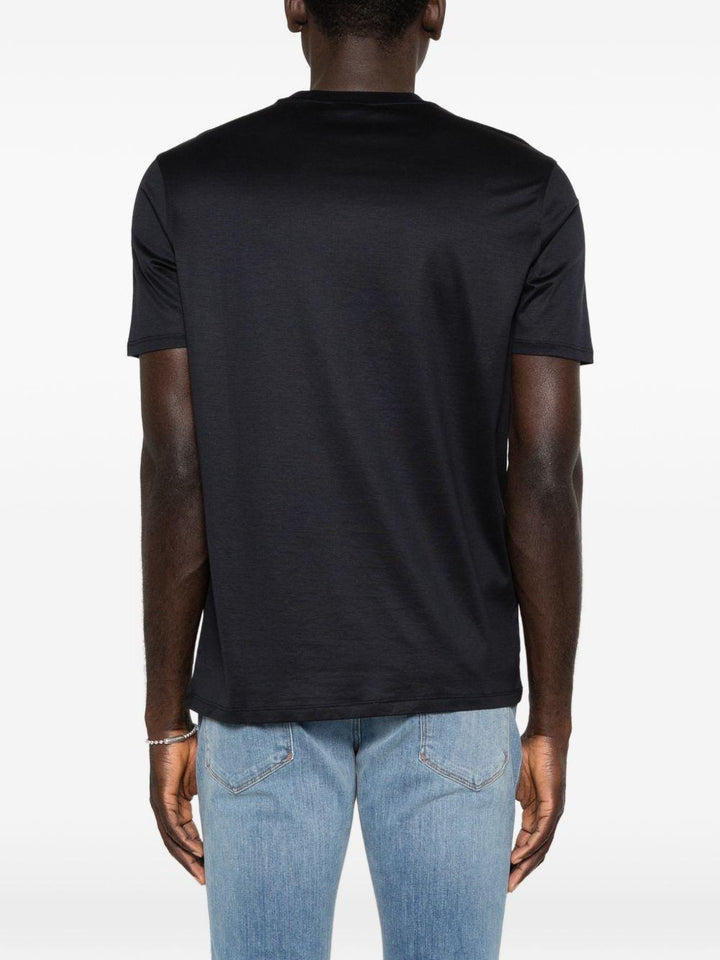 T-shirt blu navy con logo 