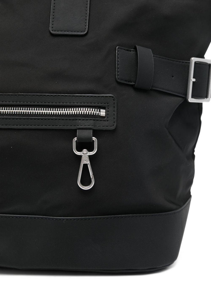 Borsa tote nera con fibbia 