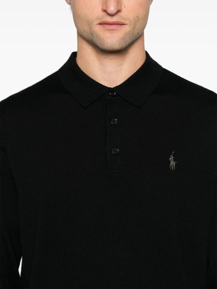Polo nera manica lunga 