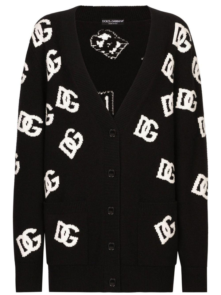 Cardigan logato 