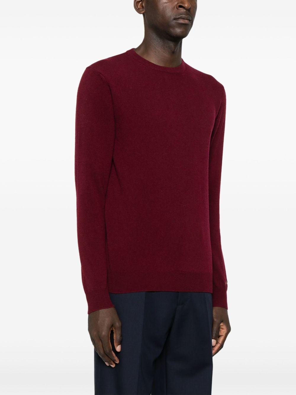 Maglione girocollo rosso 