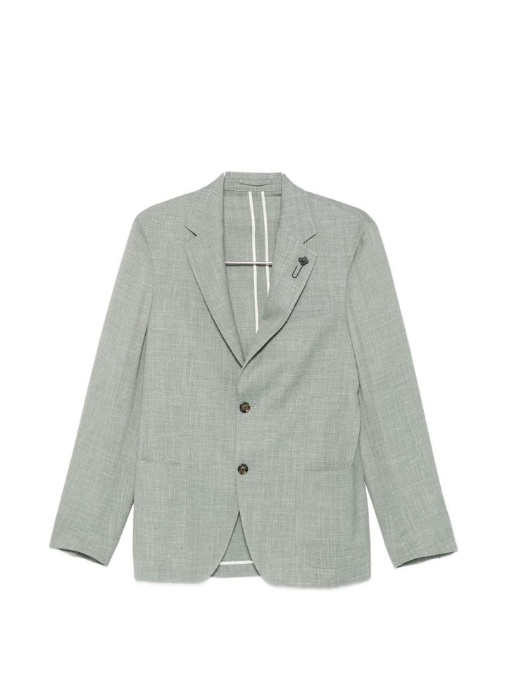 Blazer verde salvia con rever classici 