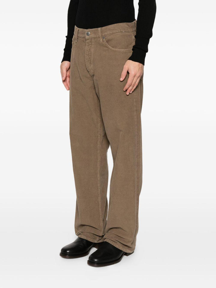 Pantaloni marrone a coste 