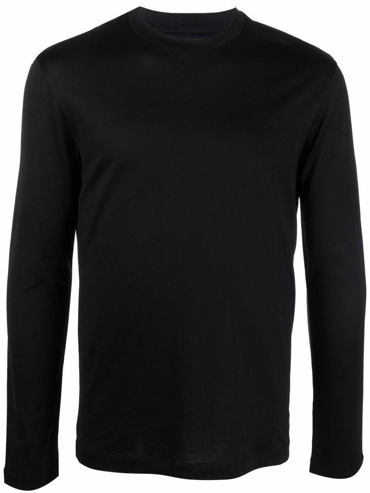 Maglione nero girocollo 