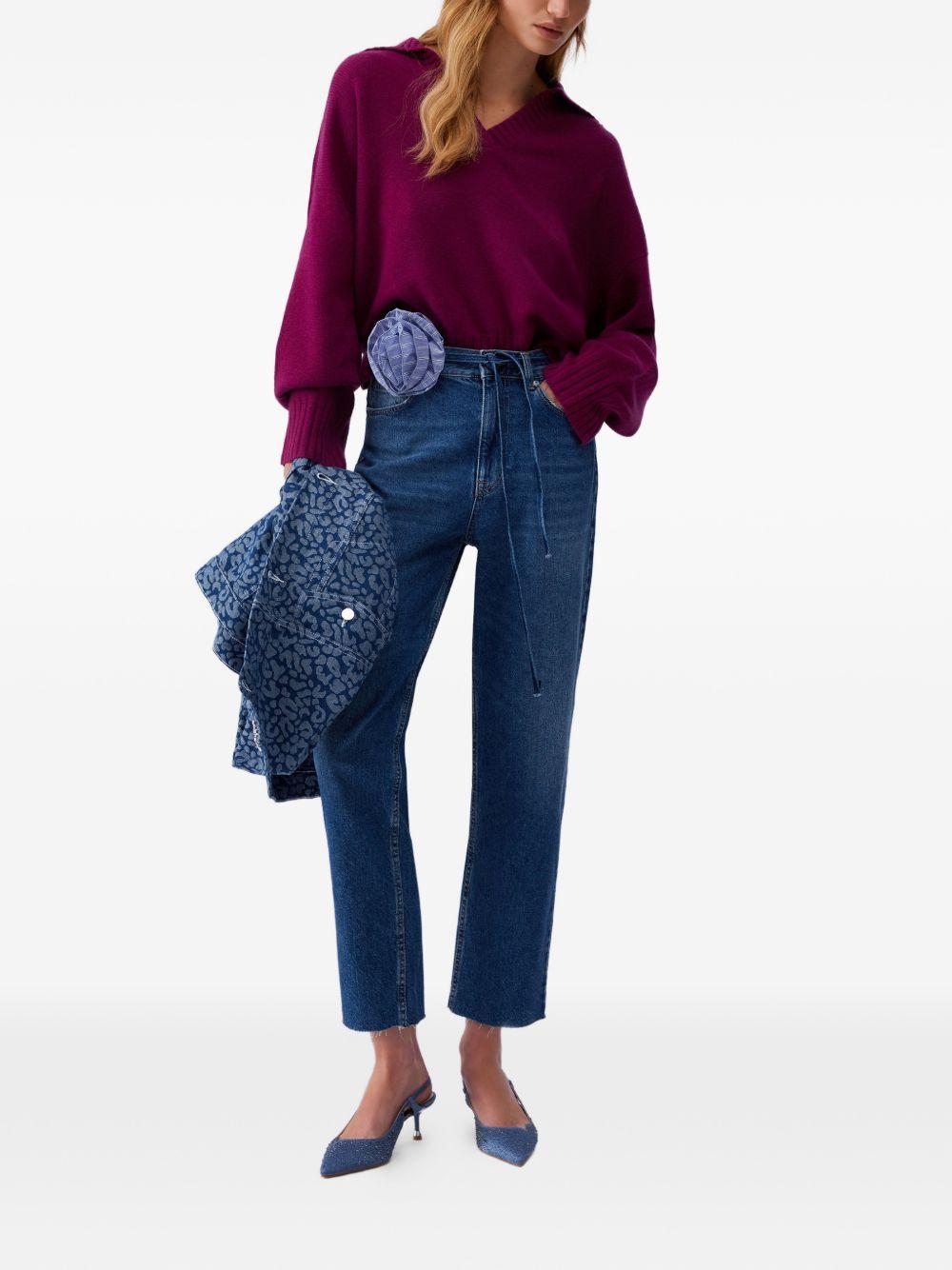 Jeans dritti con cintura 
