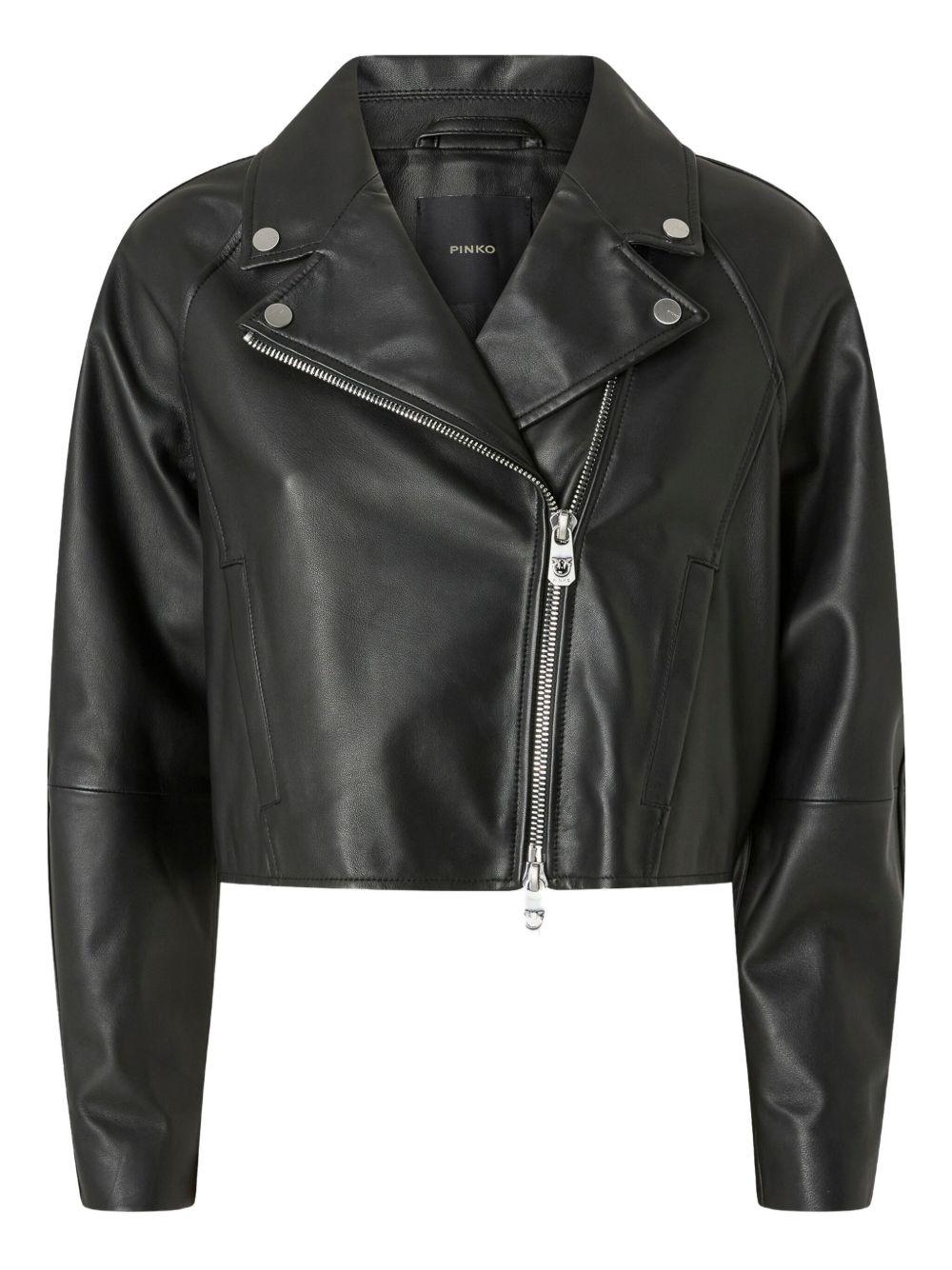 Giacca biker in pelle 