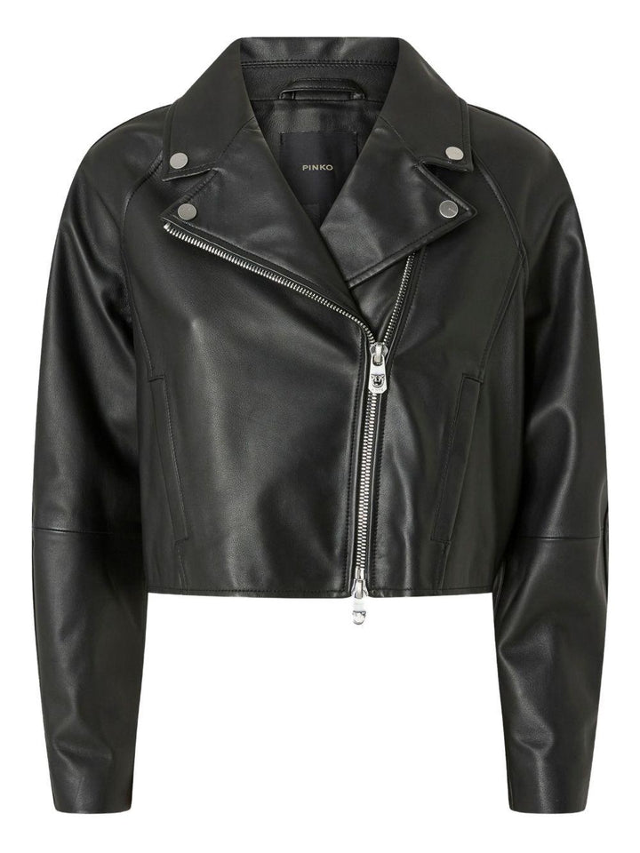 Giacca biker in pelle 