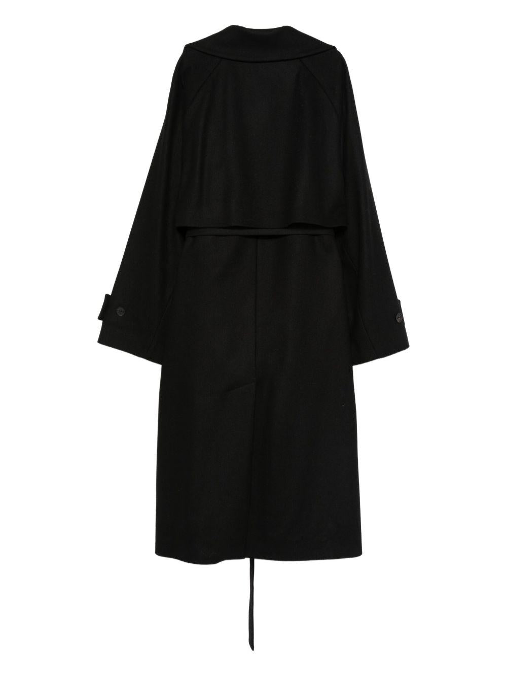 Cappotto Mariotto con cintura nero 