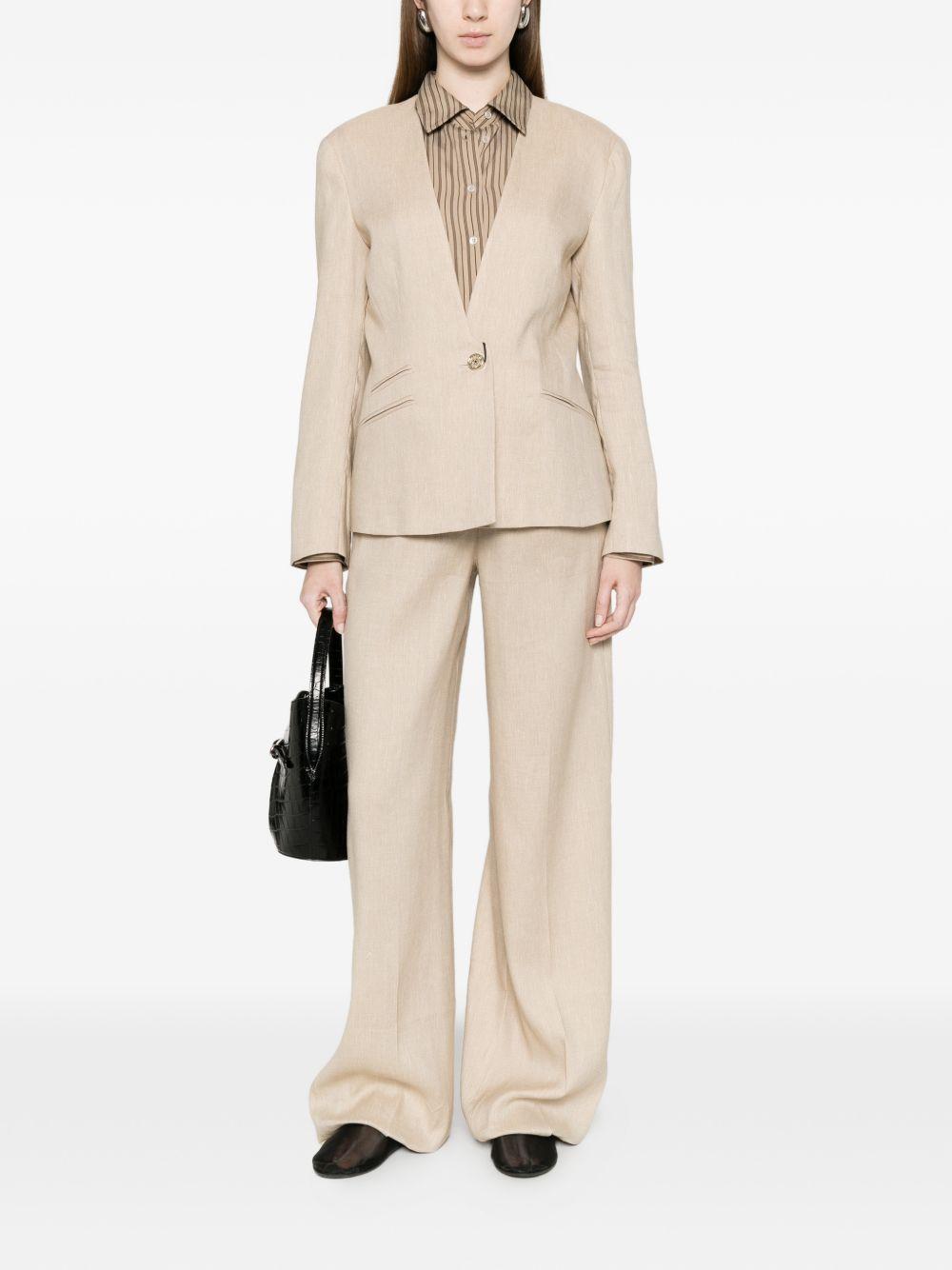 Blazer con bottone singolo 