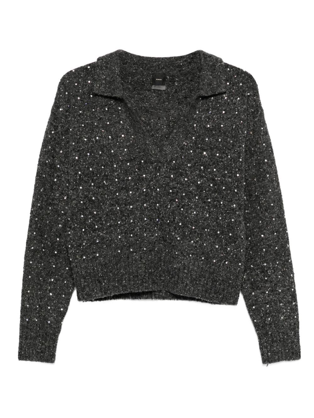 Maglione con strass 