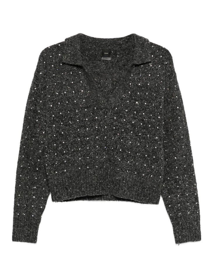 Maglione con strass 