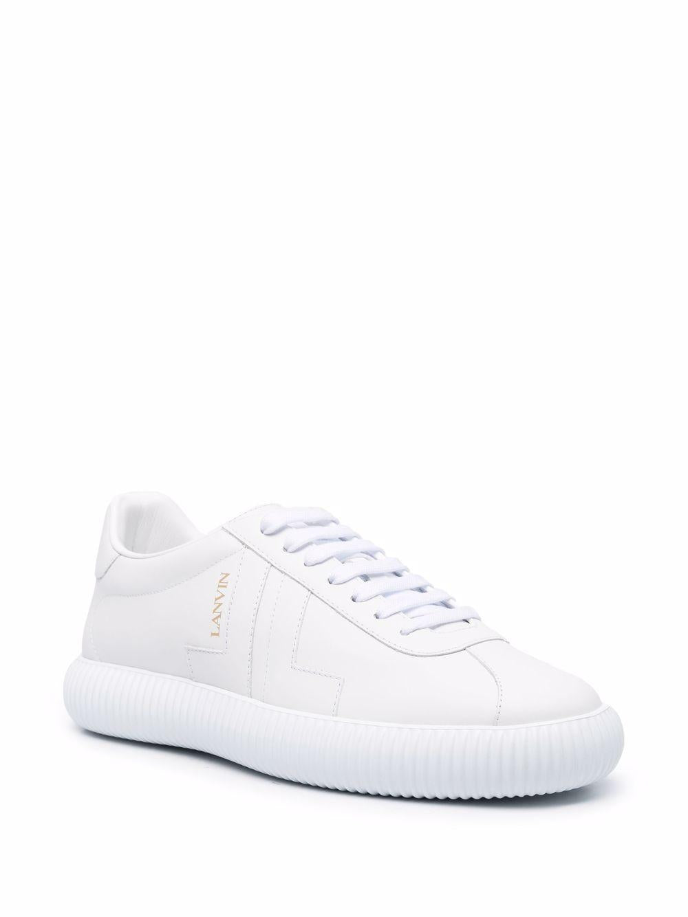 Sneaker Bianca Platform Rigata 