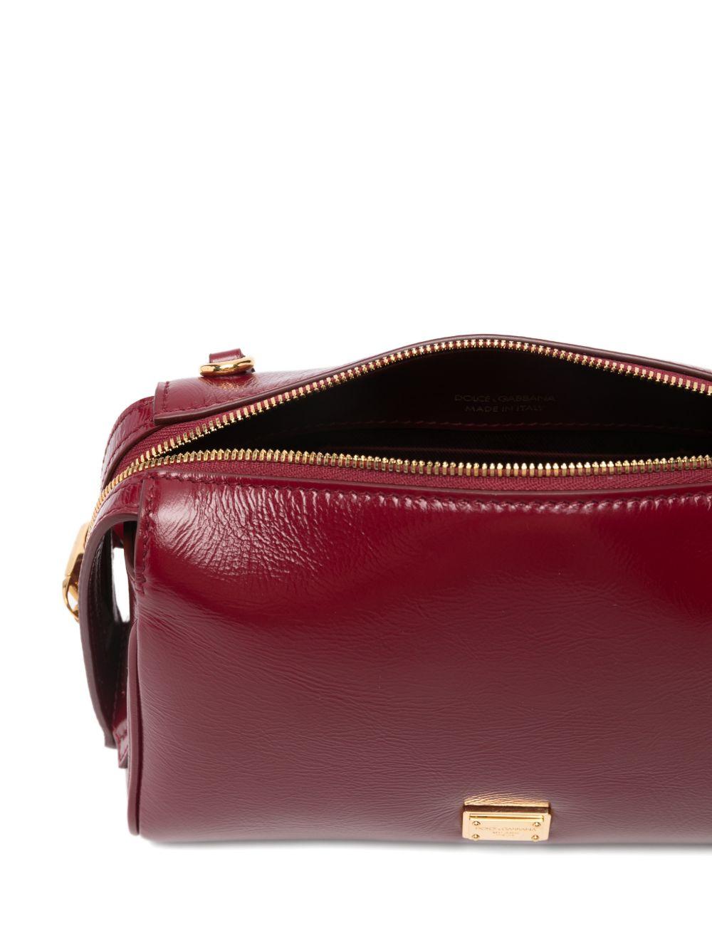Clutch in pelle con zip 