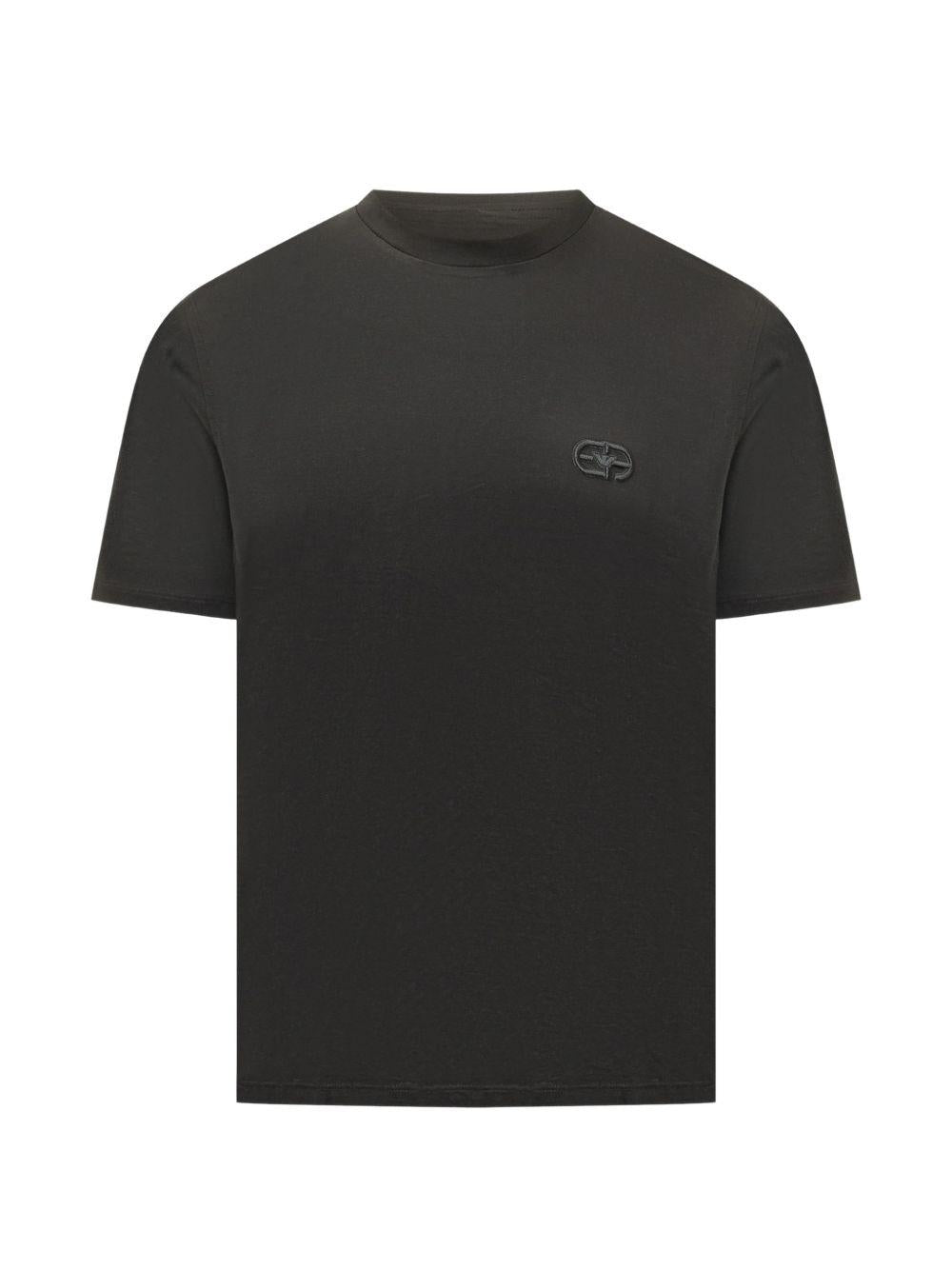 T-shirt nera con logo 