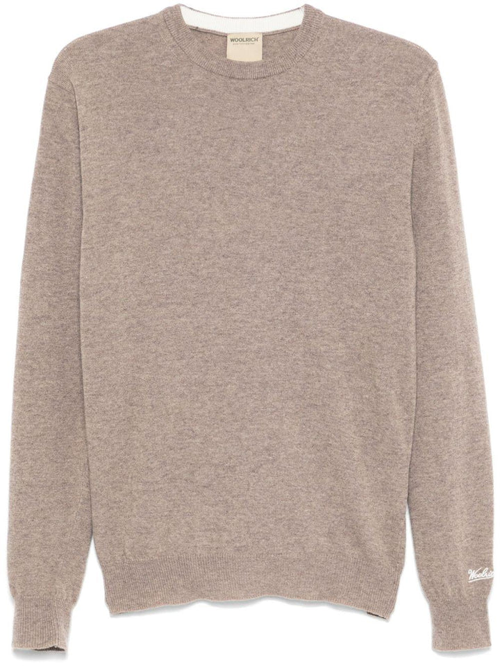 Maglione girocollo beige 