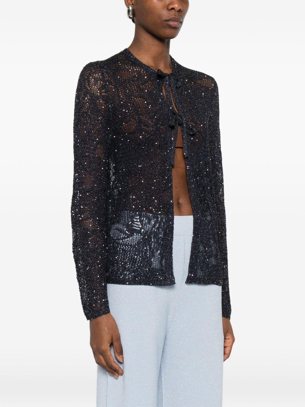 Cardigan con paillettes 