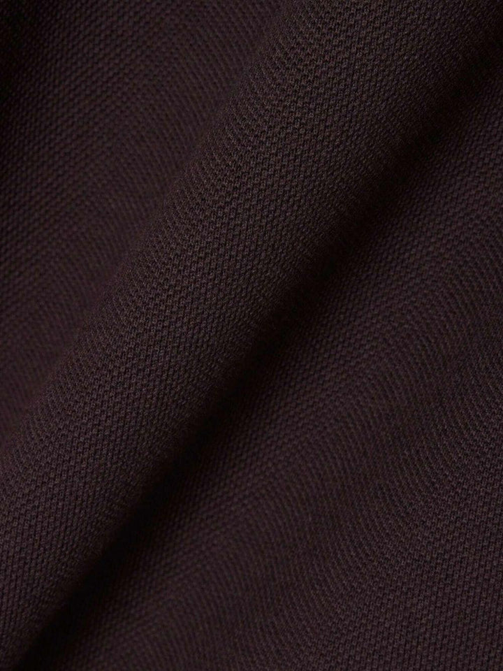 Polo marrone con bottoni 