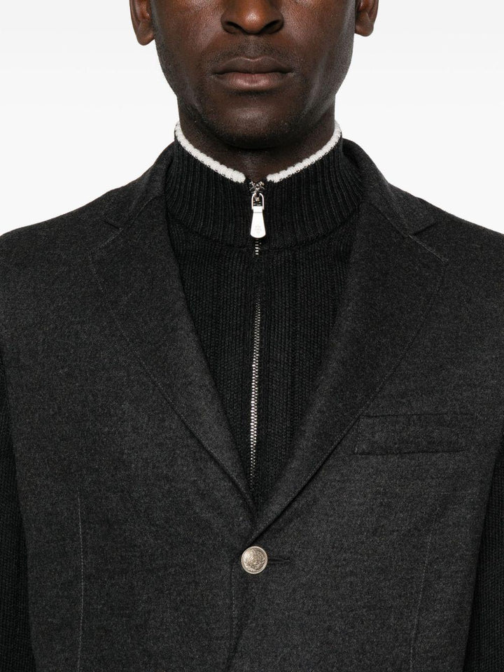 Blazer monopetto grigio scuro 