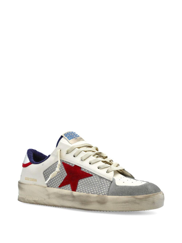 Sneakers Stardan grigio chiaro con applicazione stella e rinforzo a contrasto 