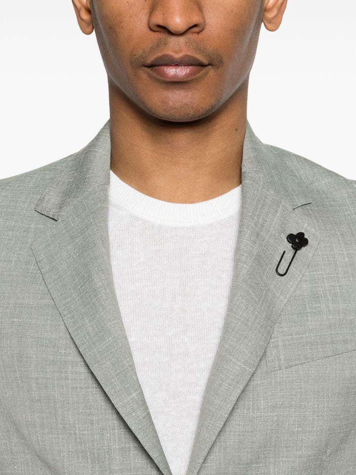 Blazer verde salvia con rever classici 