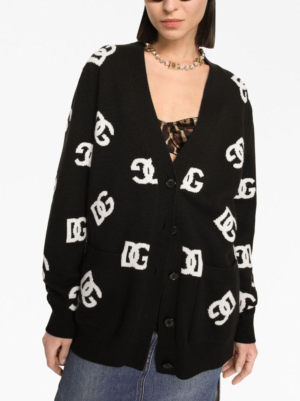 Cardigan con logo 