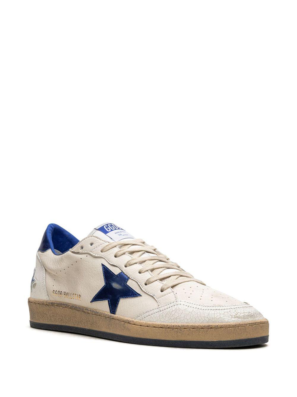 Sneaker superstar bianche con applicazione white/blu 