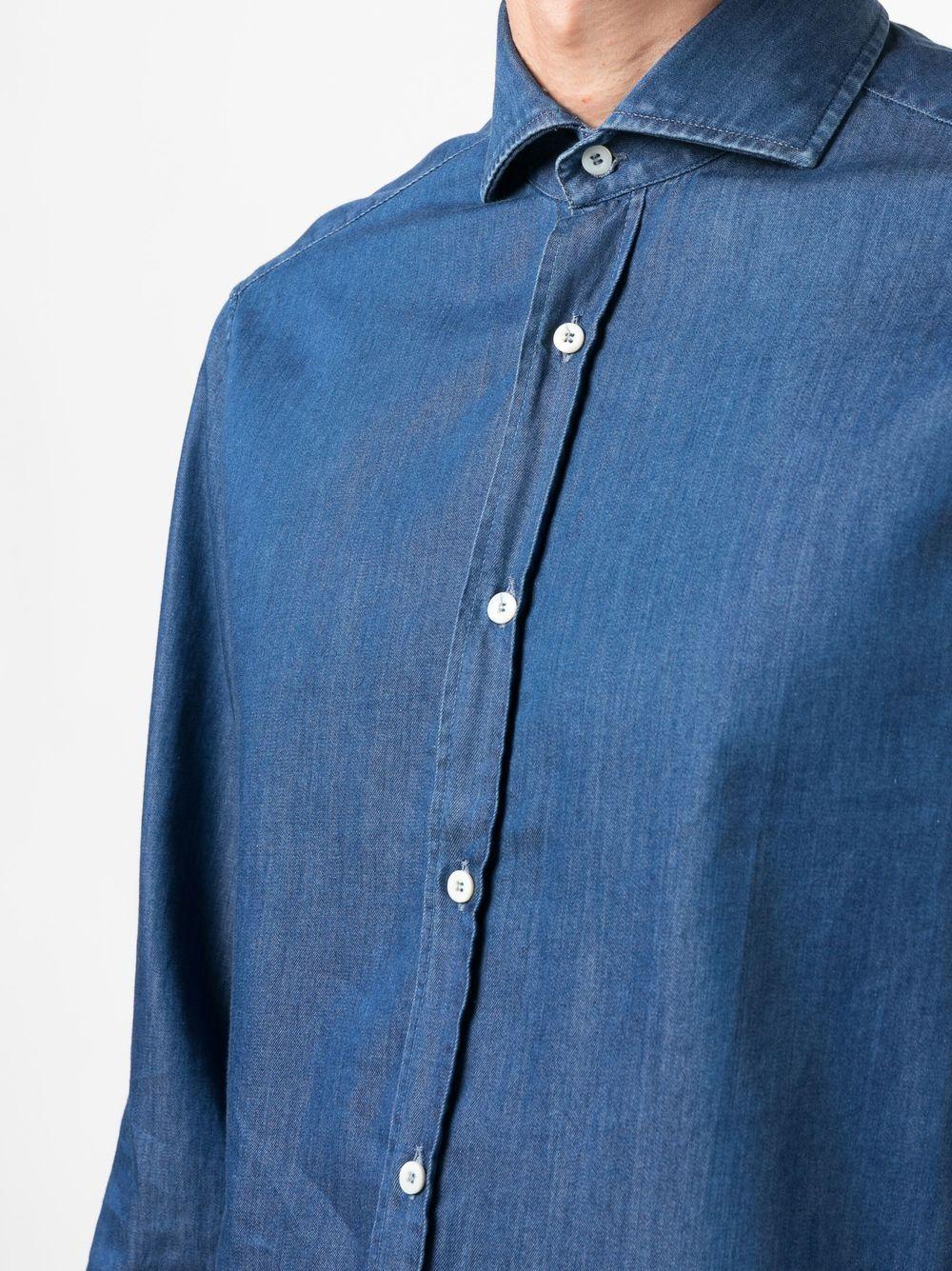 Camicia denim a maniche lunghe 