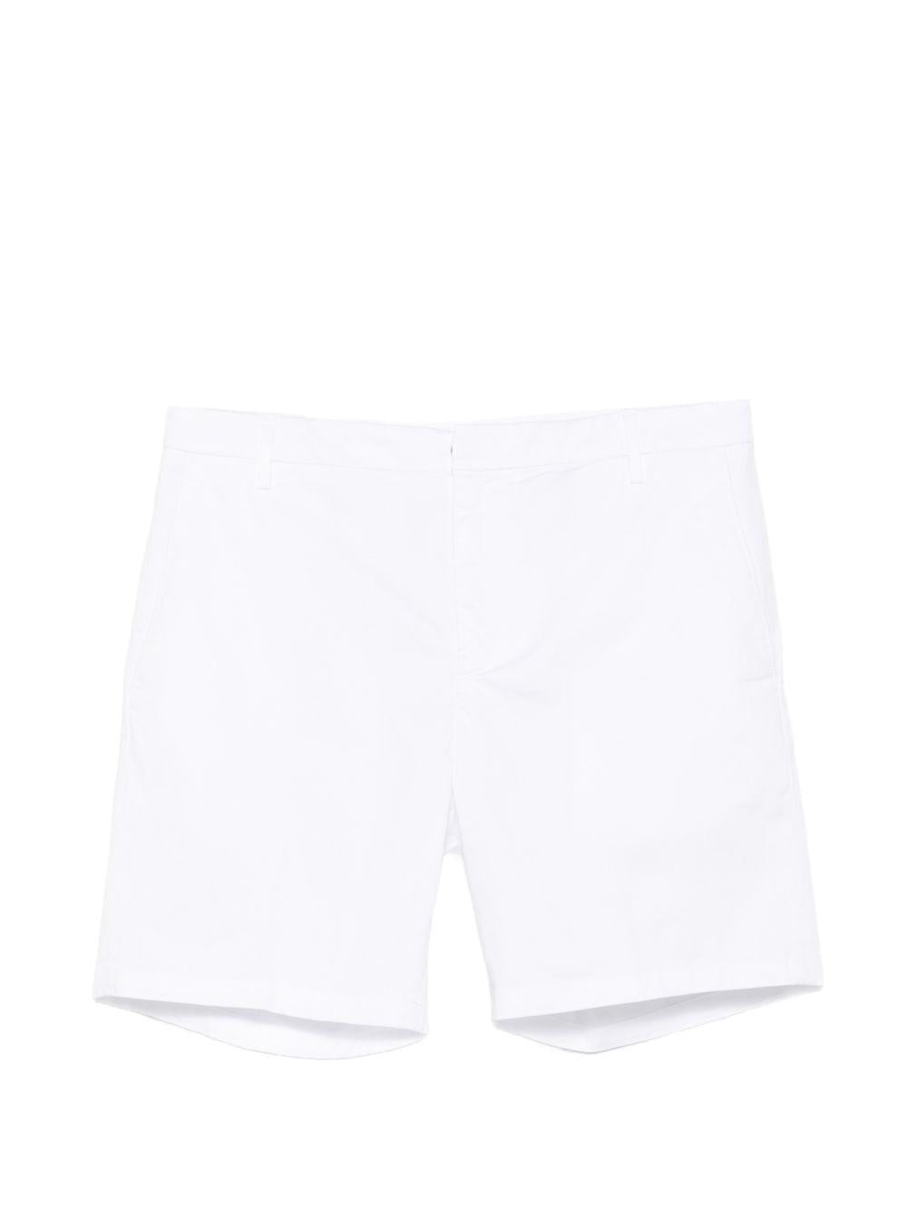 Shorts chino bianchi Manheim con logo 