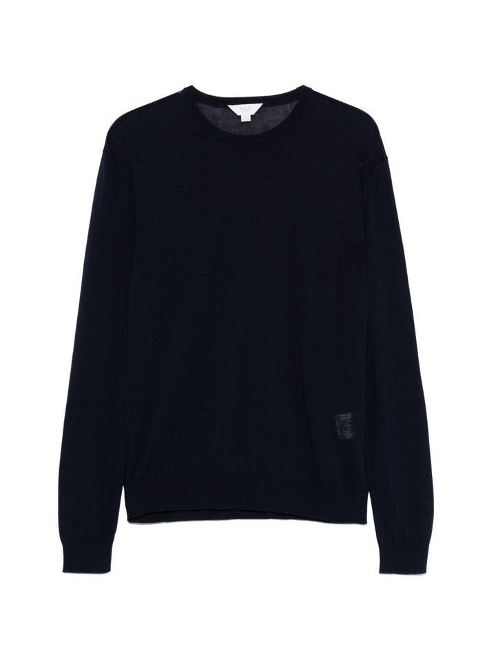 Maglione blu girocollo 