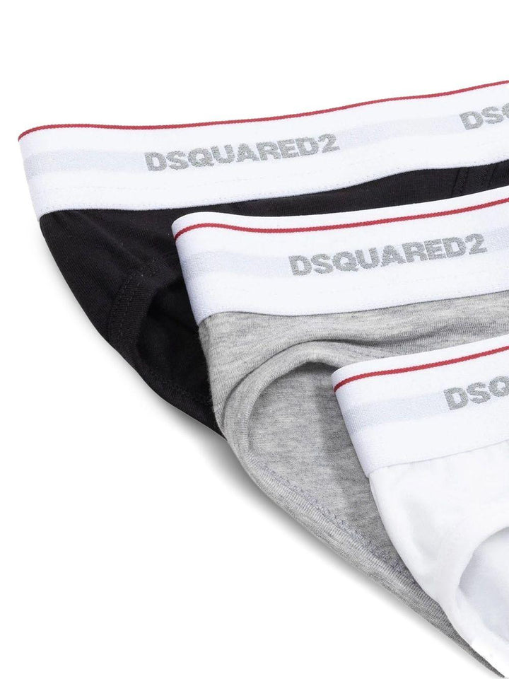 Set di 3 slip multicolor con logo 