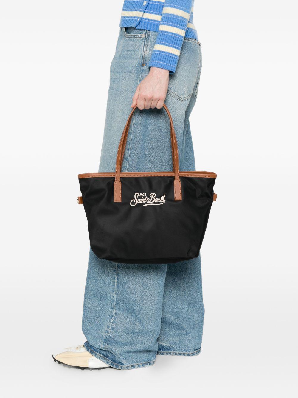 Borsa tote City media con ricamo 