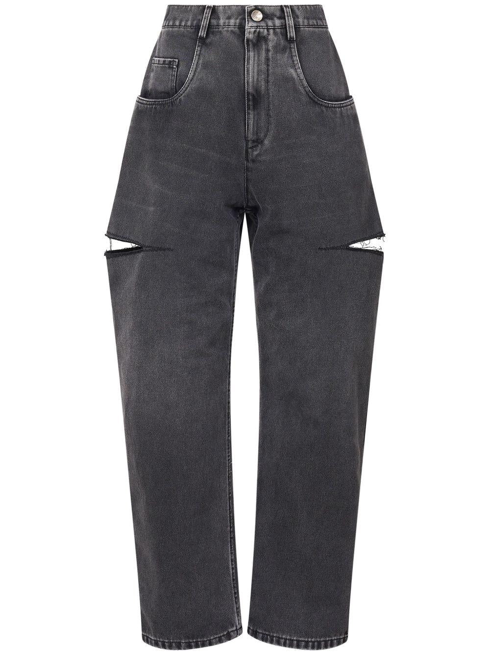 Jeans affusolati a vita alta 
