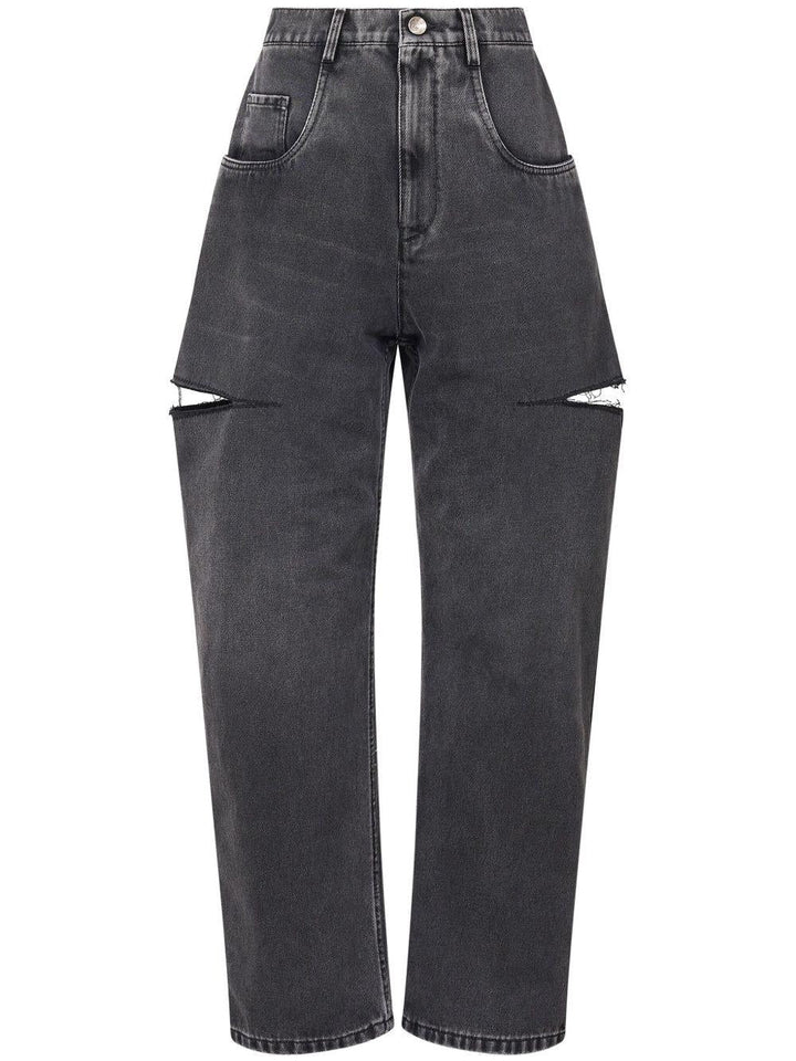 Jeans affusolati a vita alta 