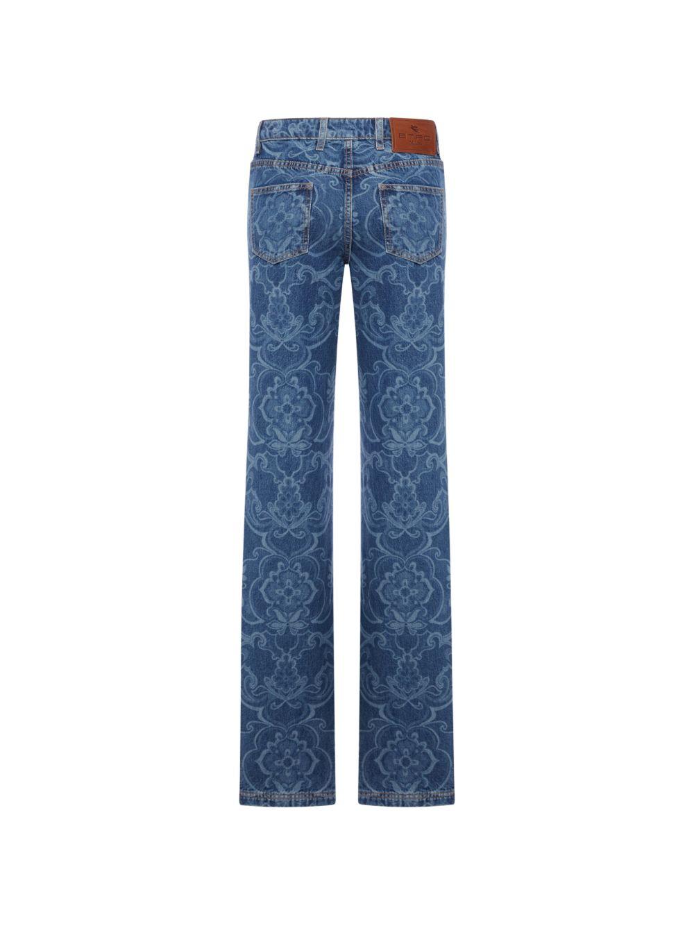 Jeans a fiori 