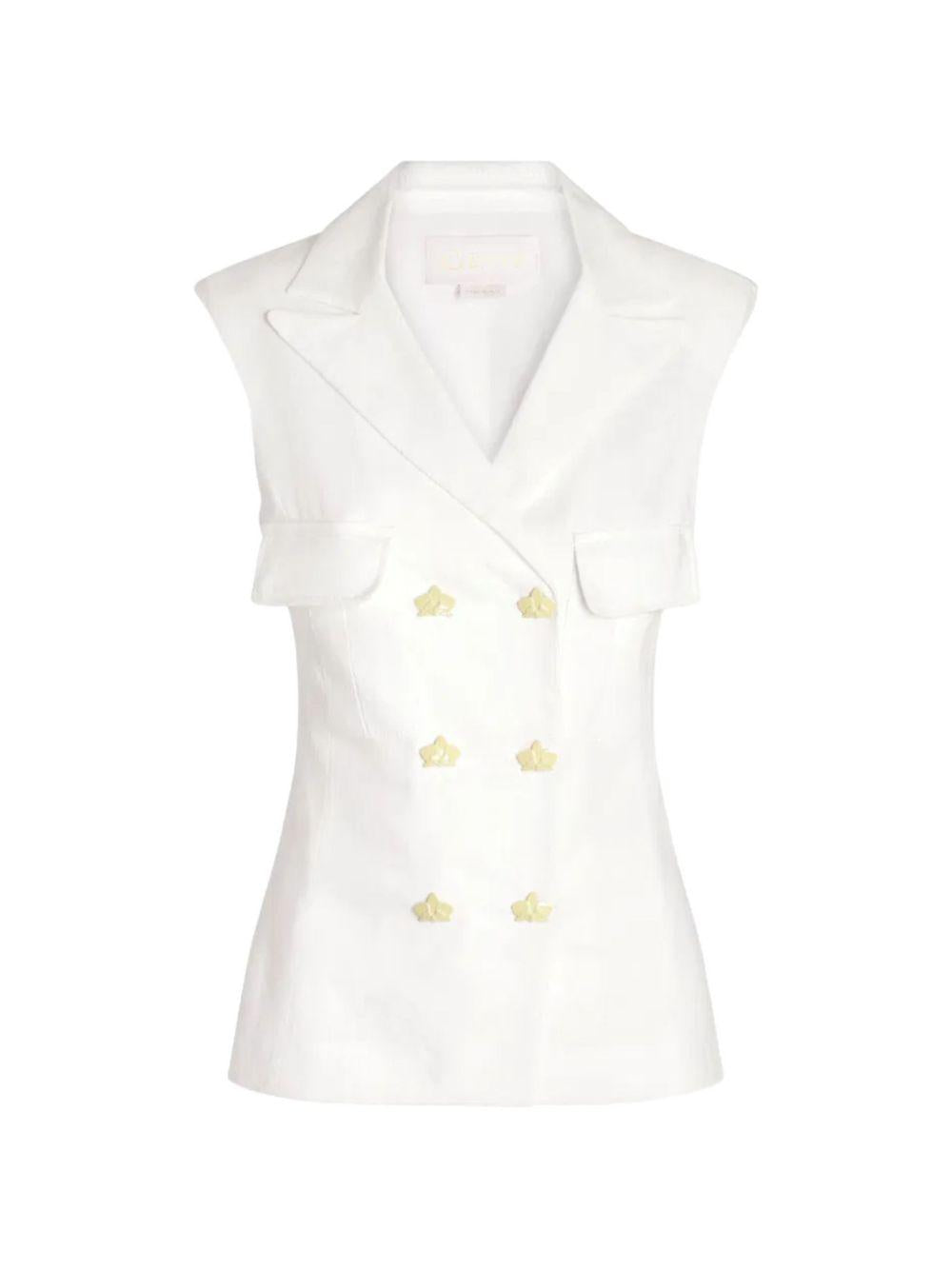 Gilet con bottone gioiello 
