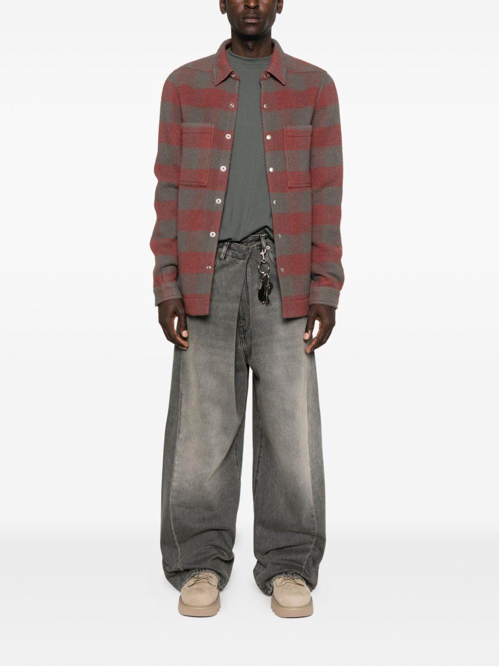 Jeans grigio denim wide leg 