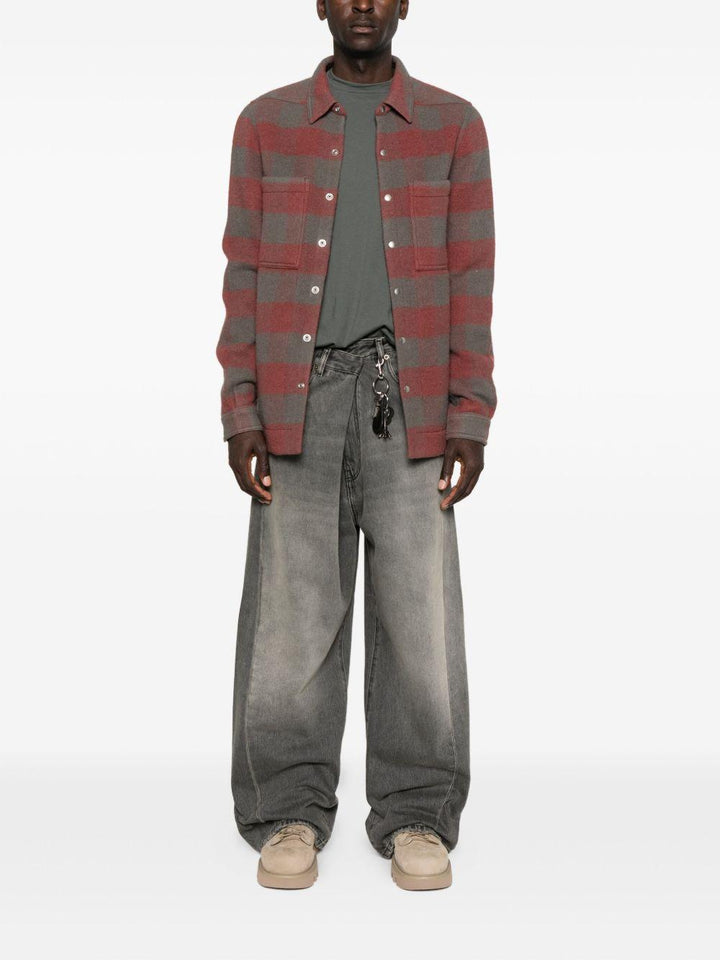 Jeans grigio denim wide leg 